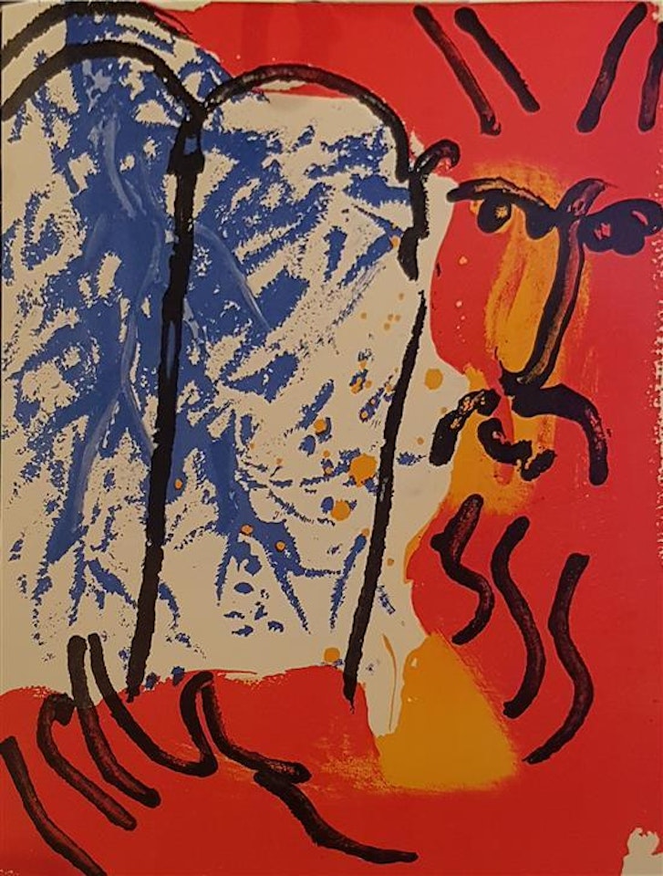 Moses, Verve Bible by Marc Chagall