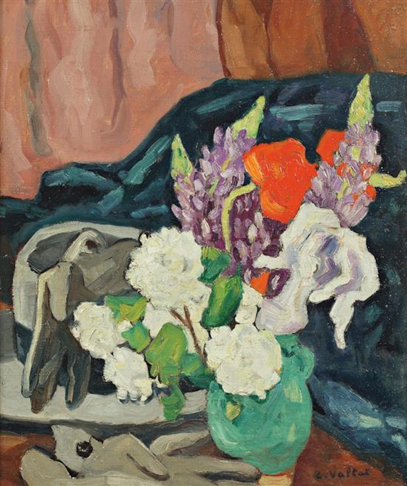 Fleurs, gants et chapeau by Louis Valtat