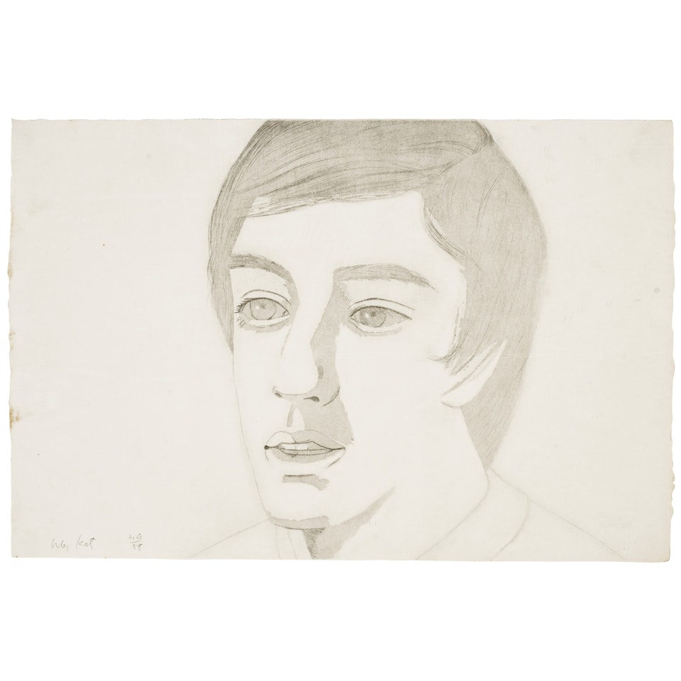 Vincent with Mouth Open by Alex Katz