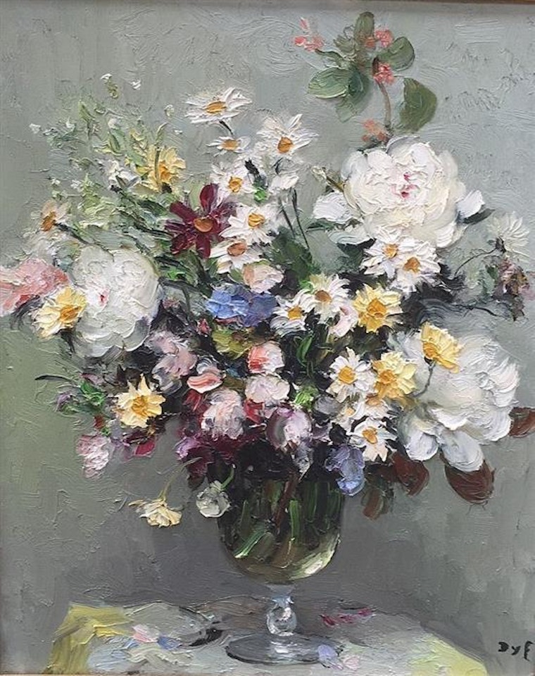 Flowers in the vase by Marcel Dyf
