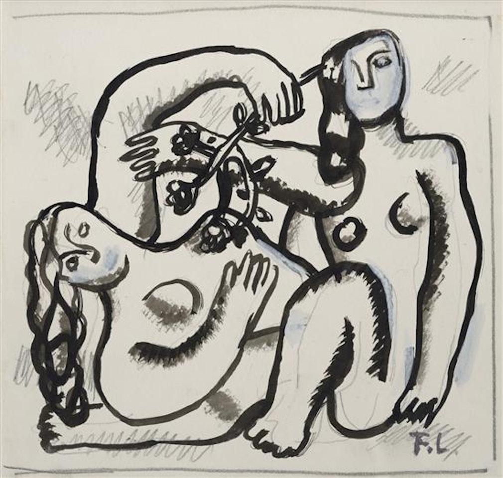 Les deux soeurs by Fernand Leger