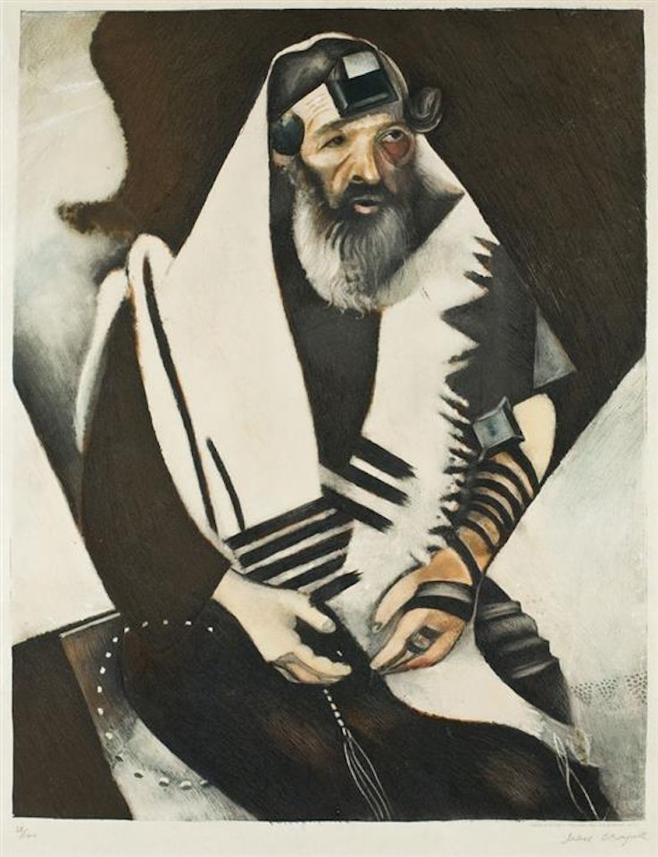 Le Rabbin by Marc Chagall