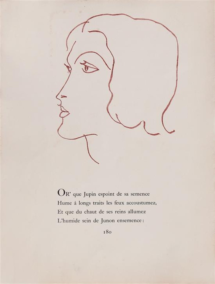 Florilege des Amours de Ronsard, pl. 68 by Henri Matisse