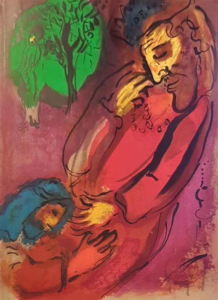 David and Bethsabe, Verve Bible by Marc Chagall