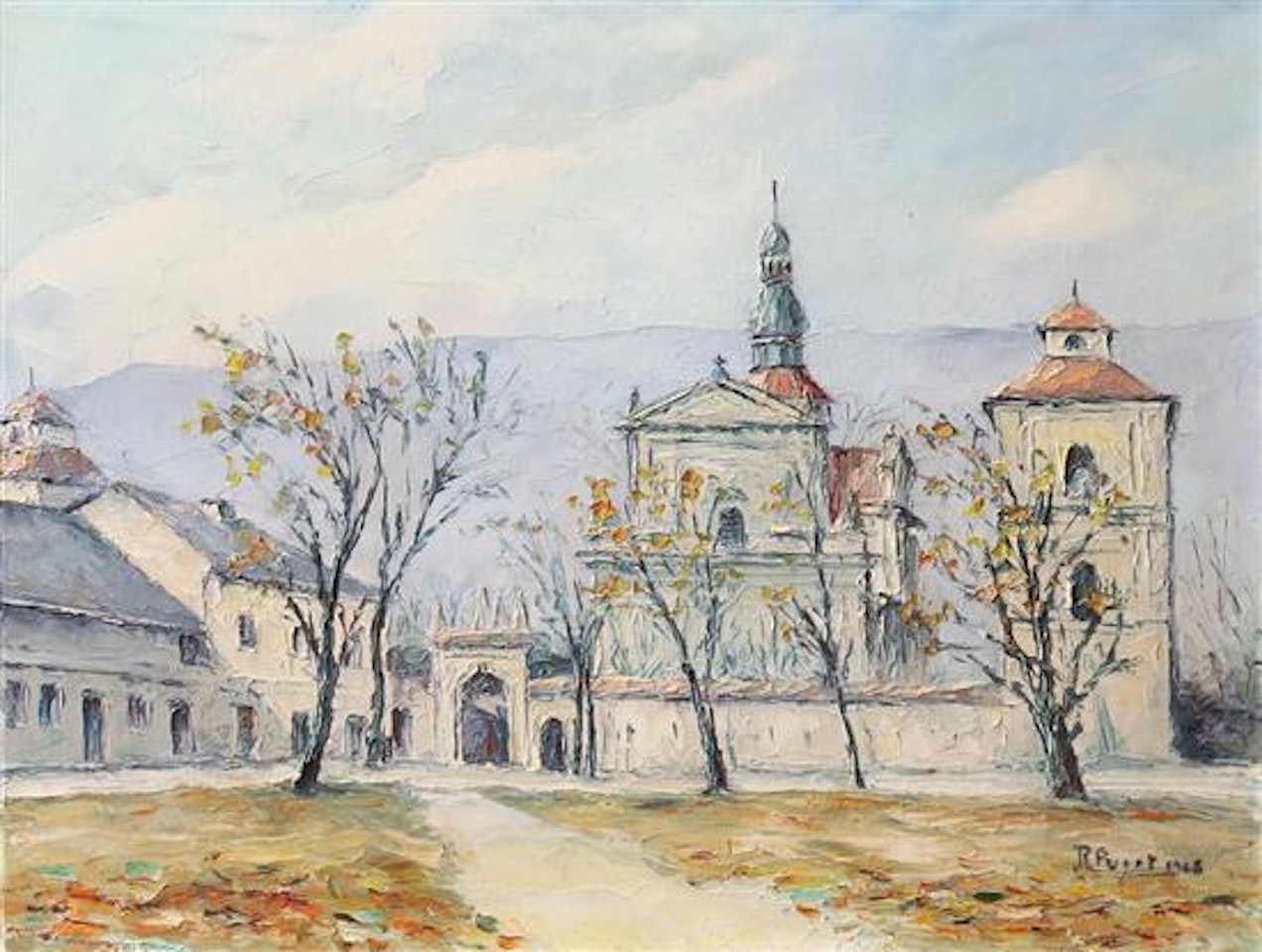 The bell tower by French School