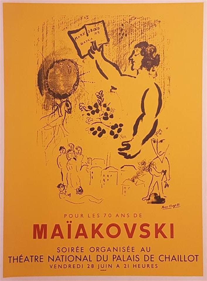 "Homage to Maiakovski" by Marc Chagall