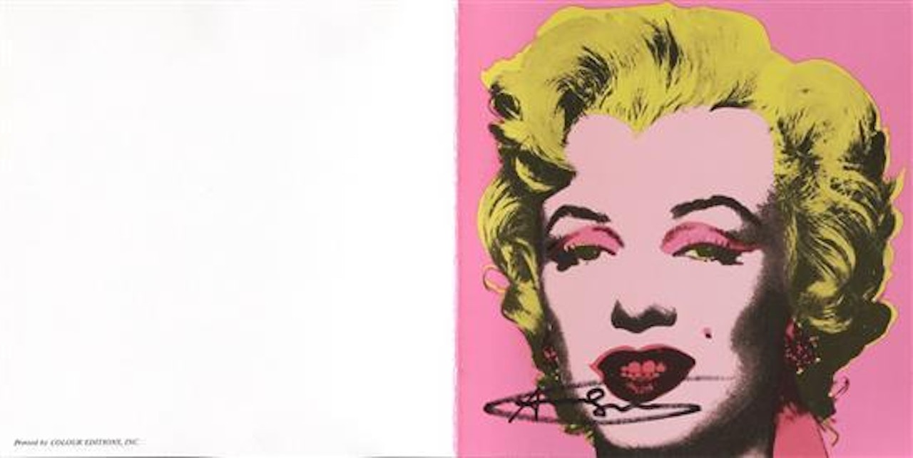 Marilyn - invitation to Andy Warhol, A Print Retrospective by Andy Warhol