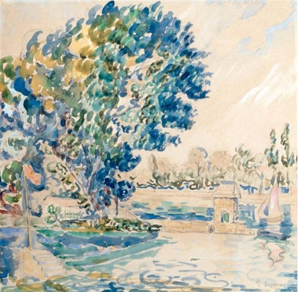 Banks of Seine by Paul Signac