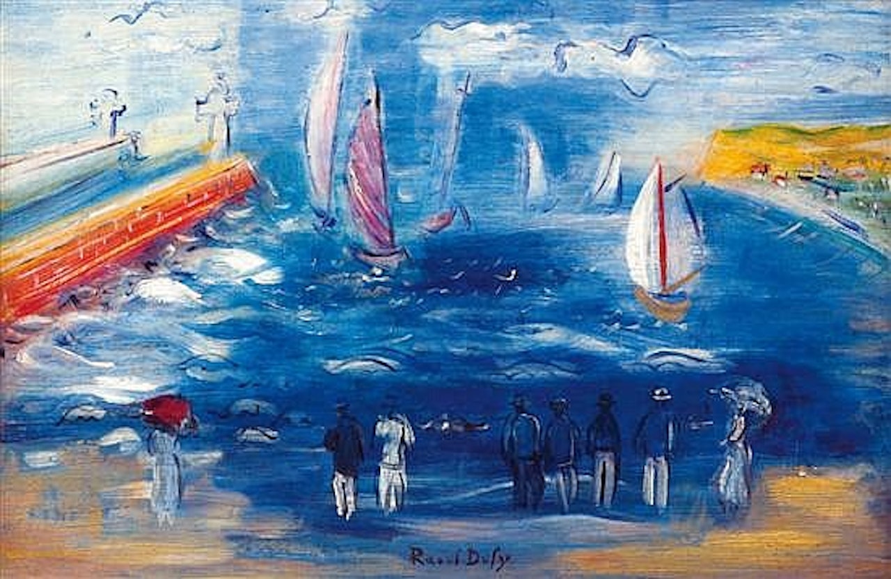 Depart des regates by Raoul Dufy