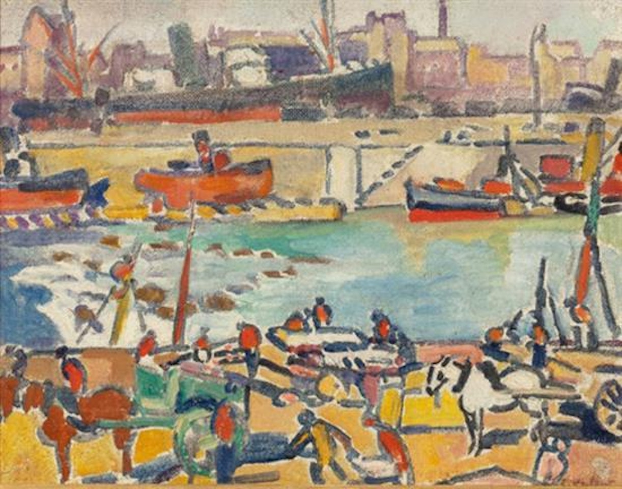 Scene de port by Louis Valtat