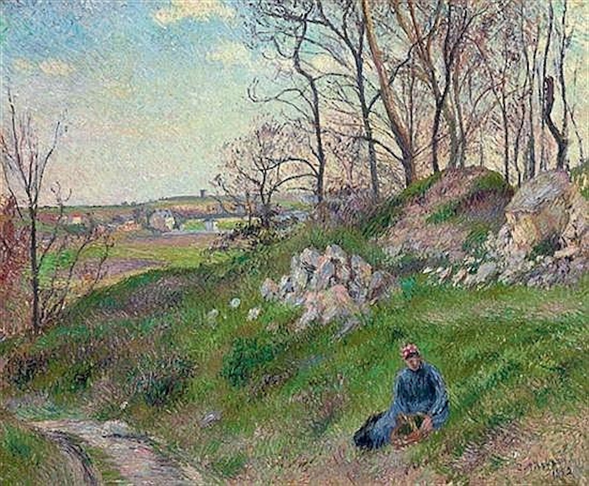 Les carrières du chou, Pontoise by Camille Pissarro