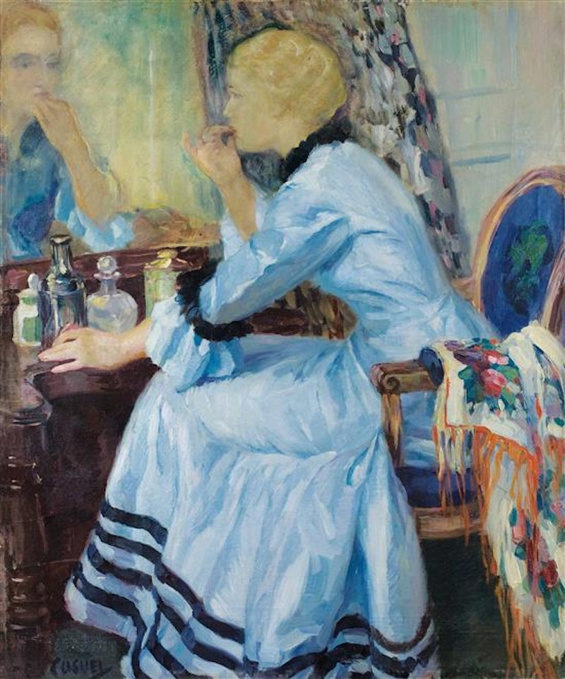 The blue robe by Edward Cucuel