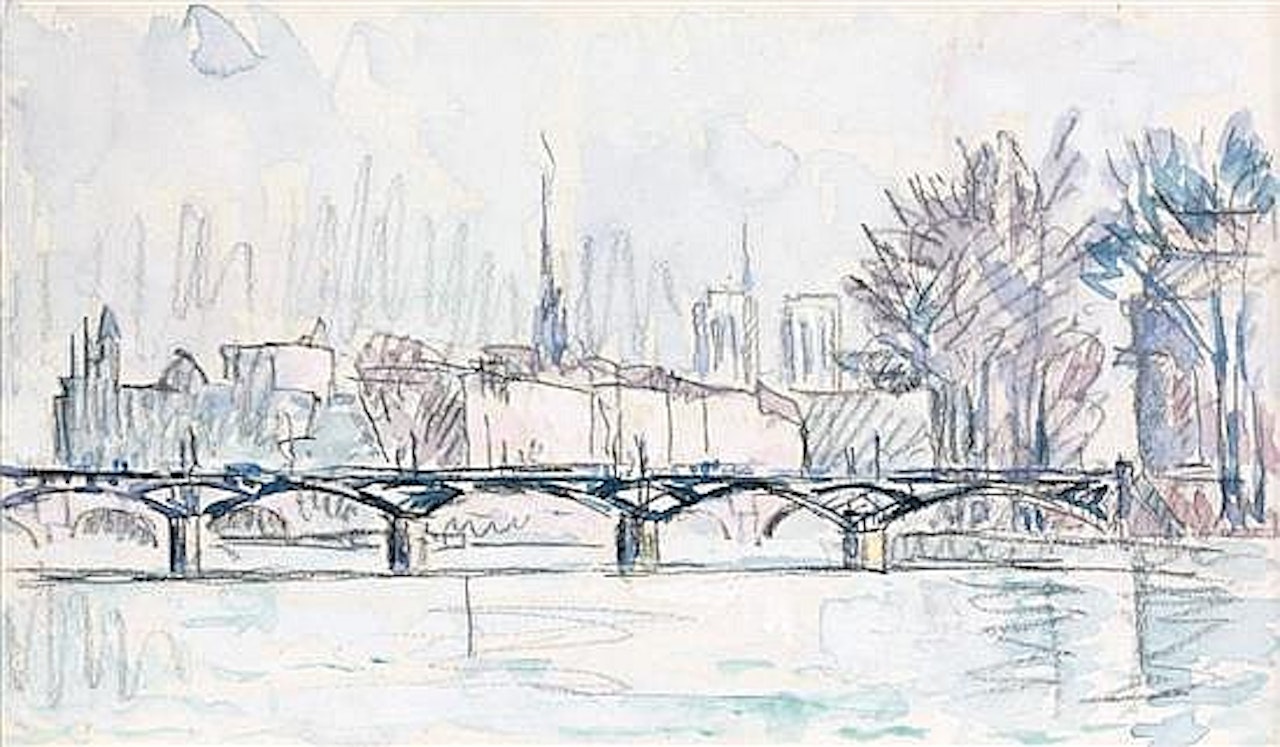 Le Pont des Arts by Paul Signac
