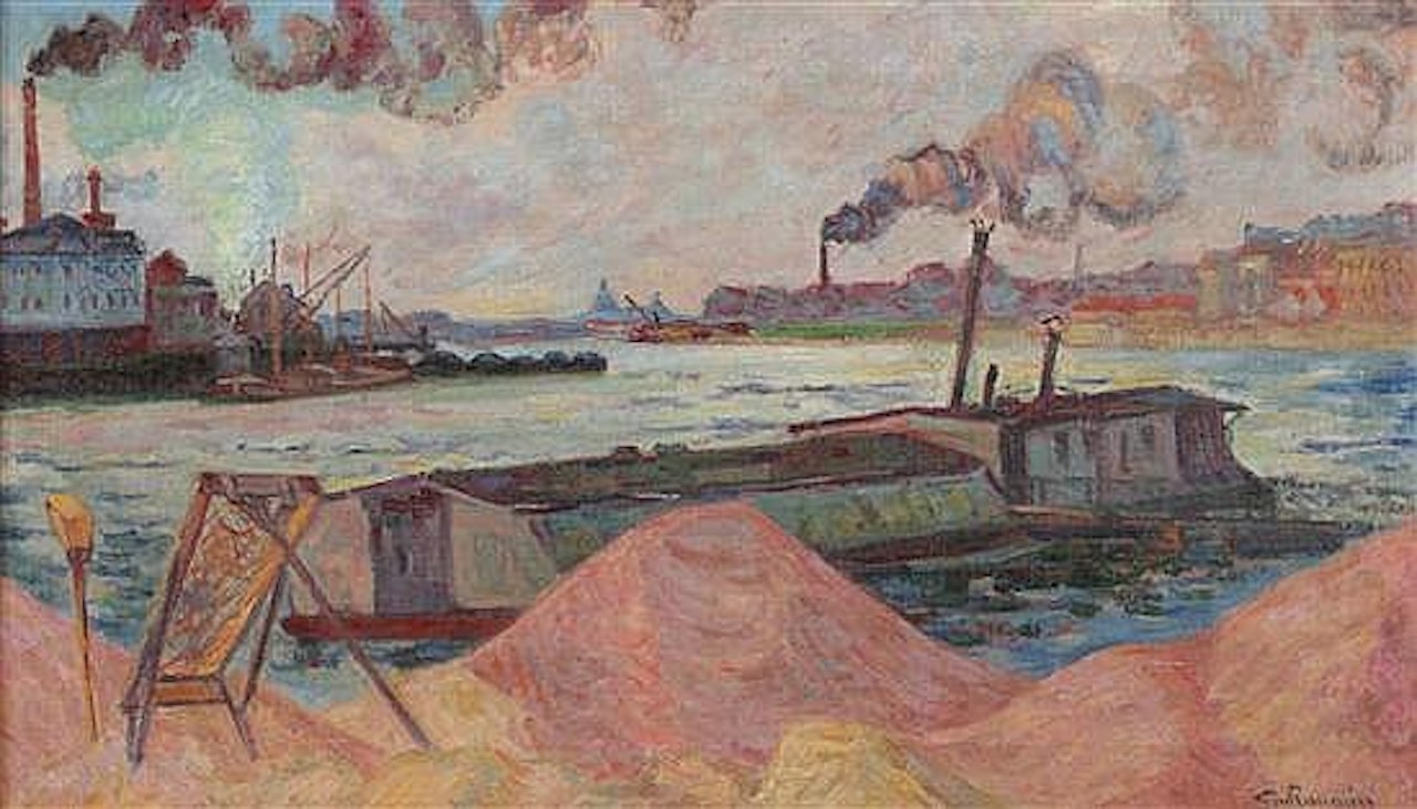 Les quais de la seine a Ivry by Armand Guillaumin