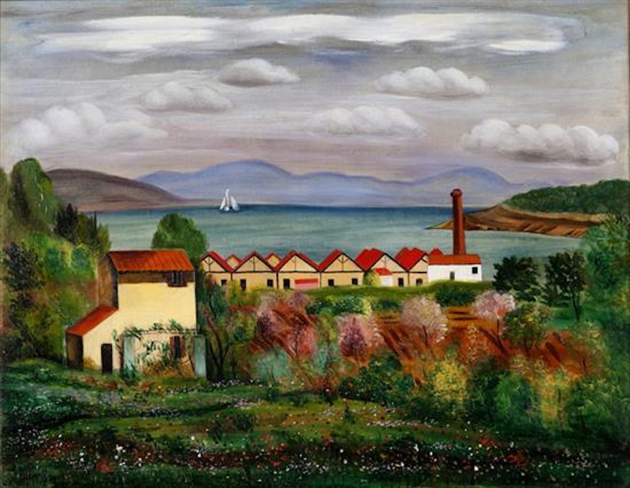 L"usine entre Le Brusc et Sanary-sur-Mer by Moïse Kisling