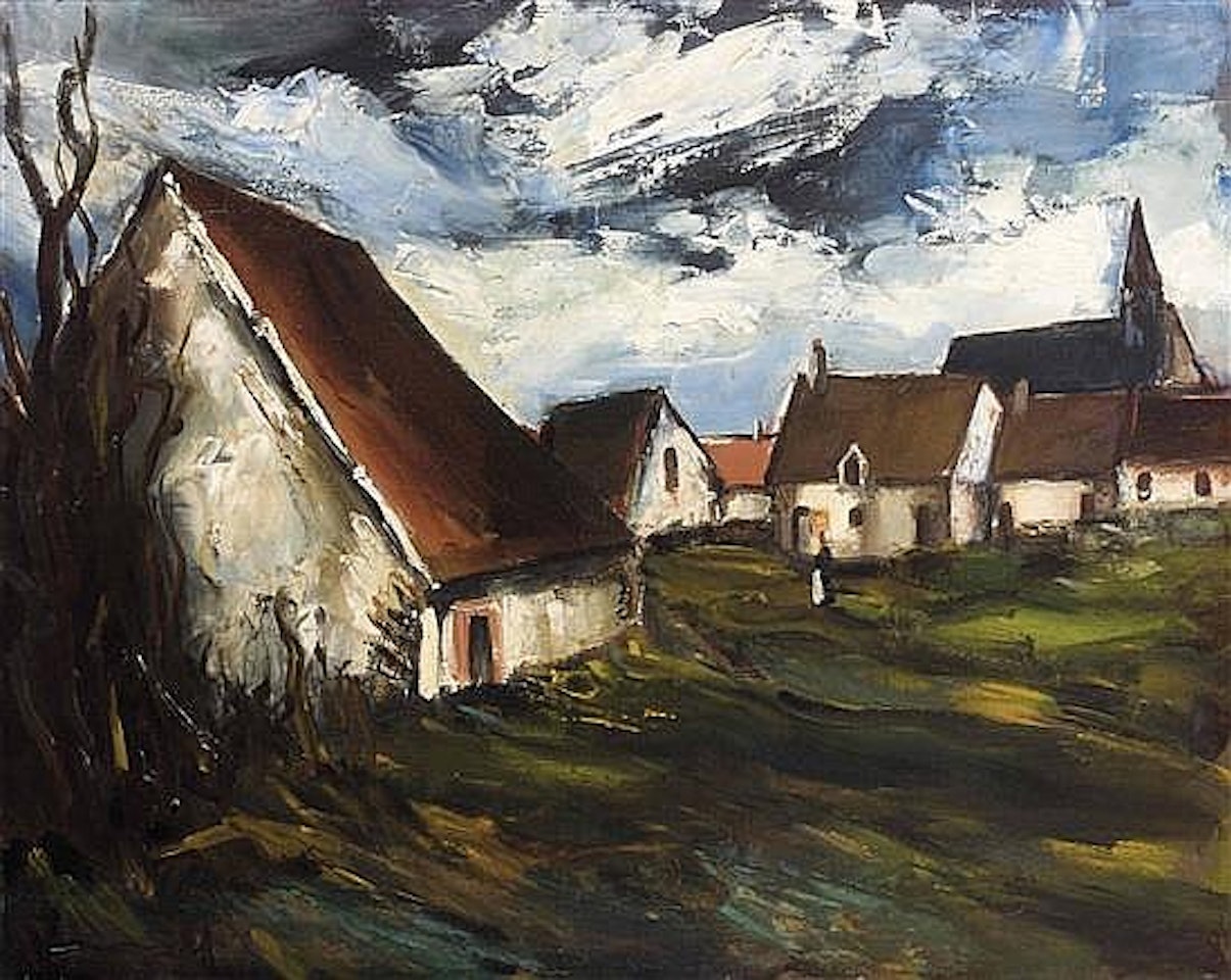 Village au ciel d"orage by Maurice de Vlaminck
