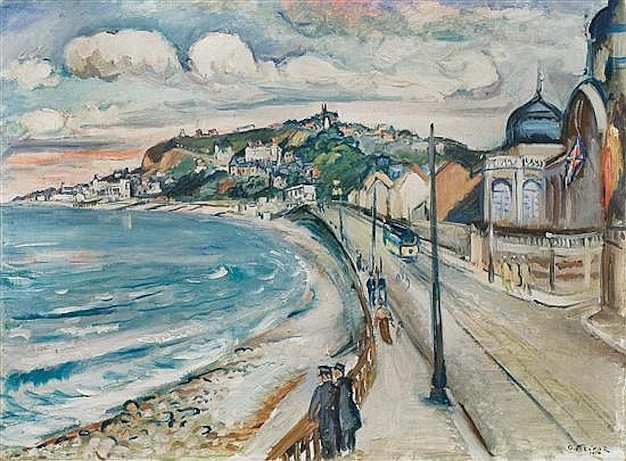 Bord de mer, la promenade à Sainte Adresse by Othon Friesz