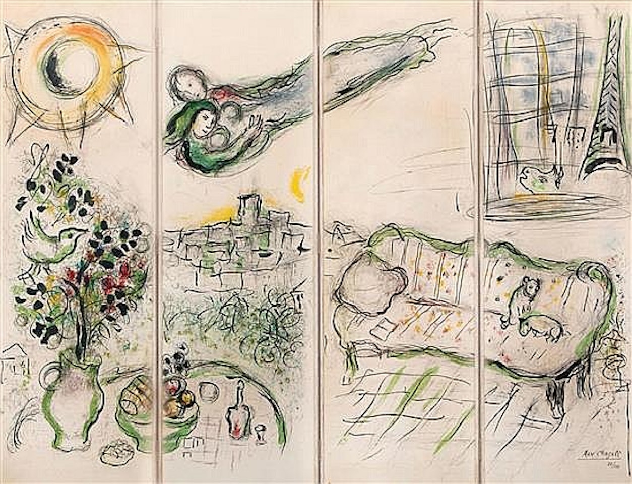 Paravant, Paris by Marc Chagall