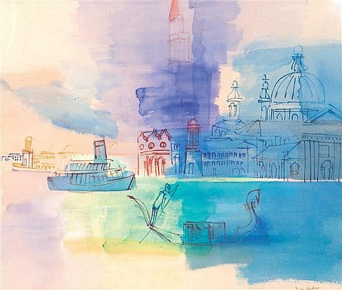 Vue sur le canal א Venise by Jean Dufy