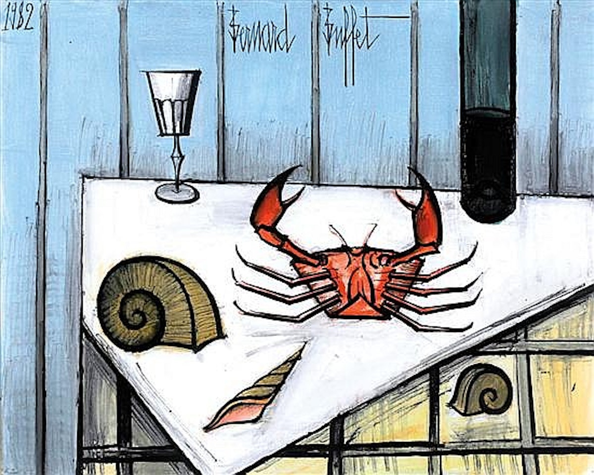 Nature morte au crabe by Bernard Buffet