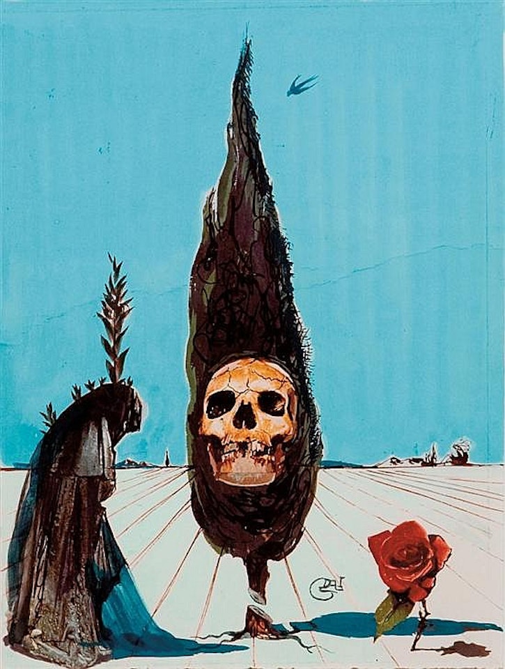 Death (from project for the card game "Le Tarot Universel de Salvador Dalí" by Salvador Dali