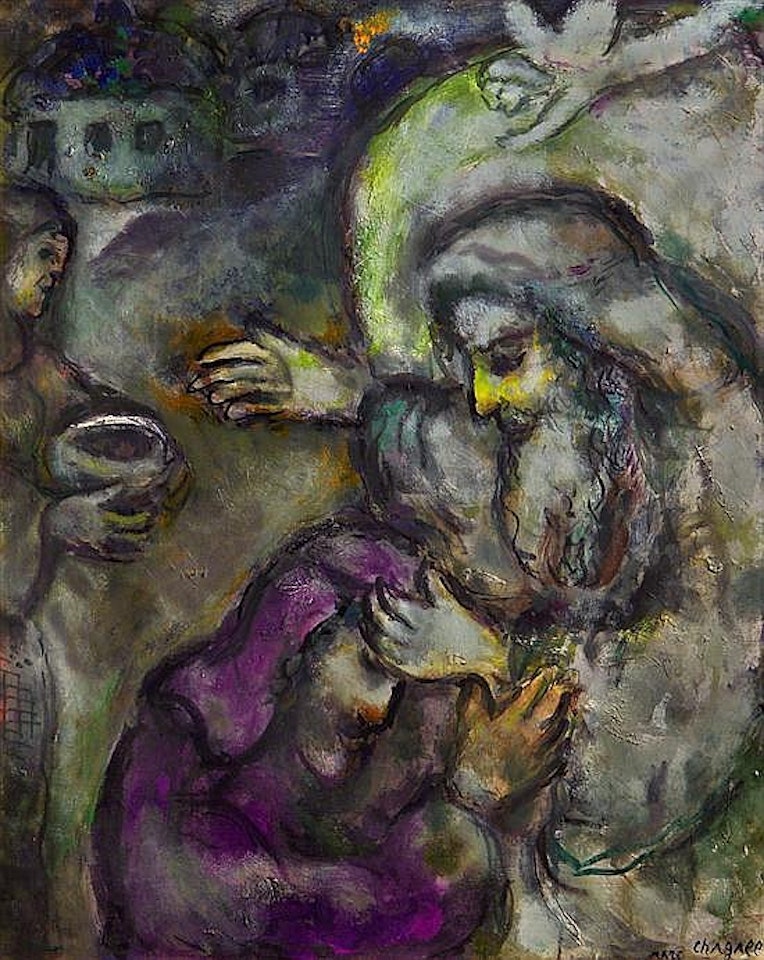 La Benediction de Jacob by Marc Chagall