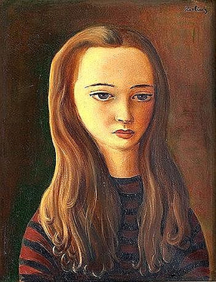 Jeune fille aux longs cheveux by Moïse Kisling