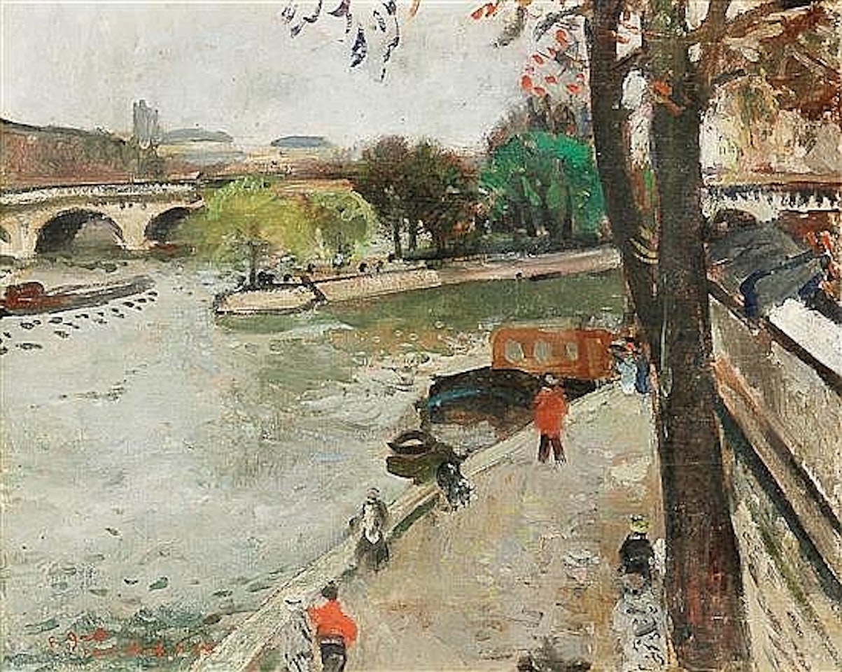 Le Pont Neuf, Paris by François Gall