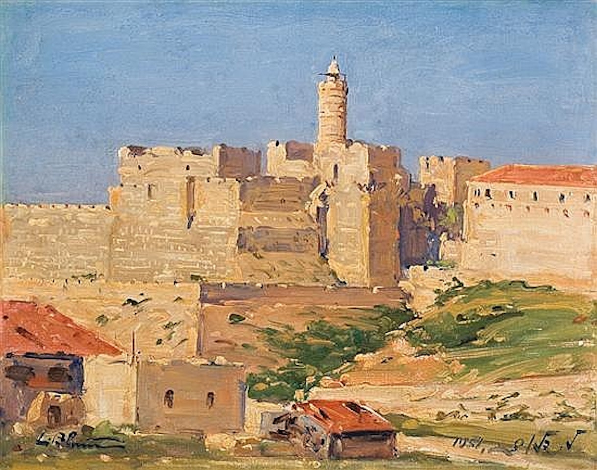 David"s Citadel, Jerusalem by Ludwig Blum