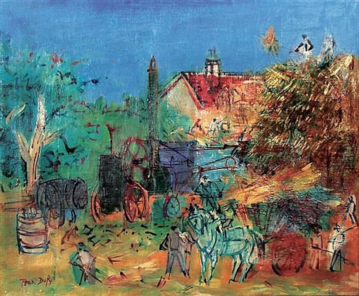 La Moissonneuse-batteuse by Jean Dufy