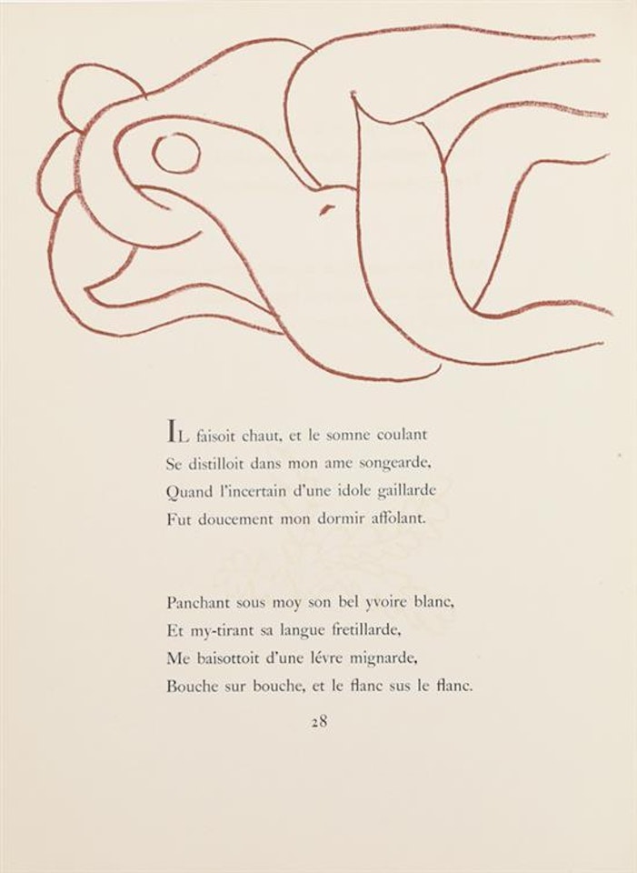 Florilege des Amours de Ronsard, pl. 28 by Henri Matisse