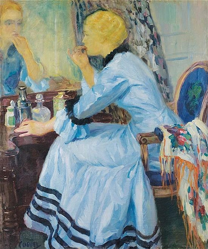 The blue robe by Edward Cucuel