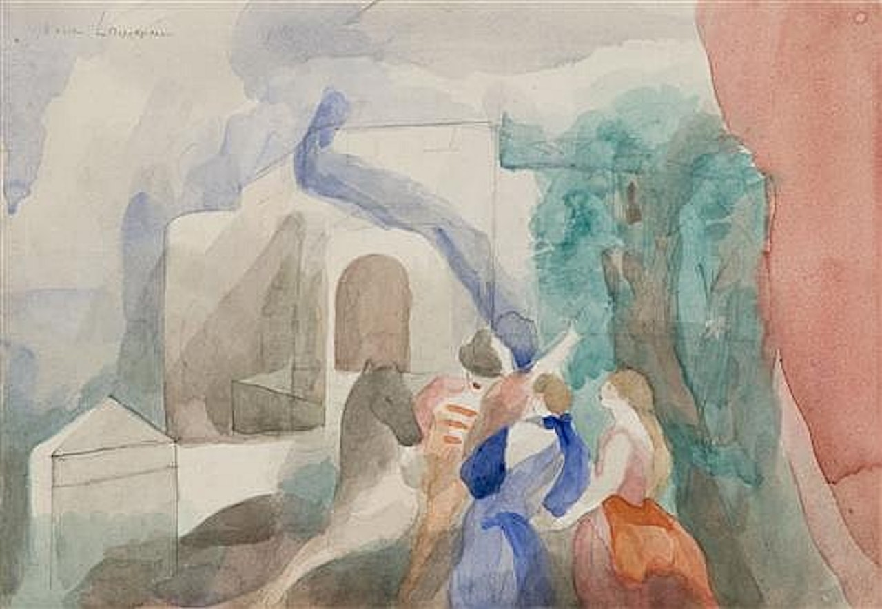 Cheval et personnages by Marie Laurencin