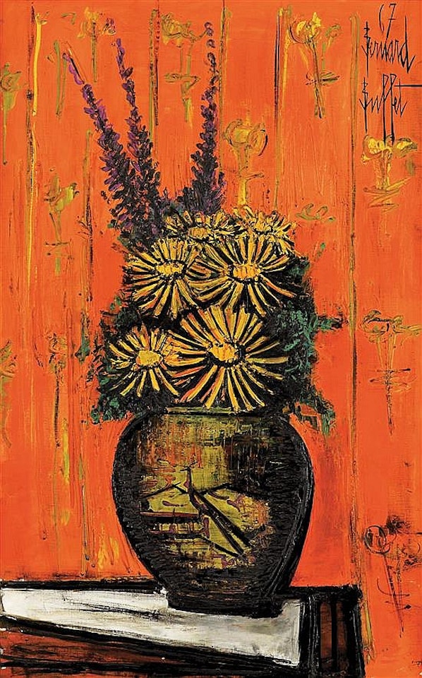 Bouquet au vase chinois I by Bernard Buffet