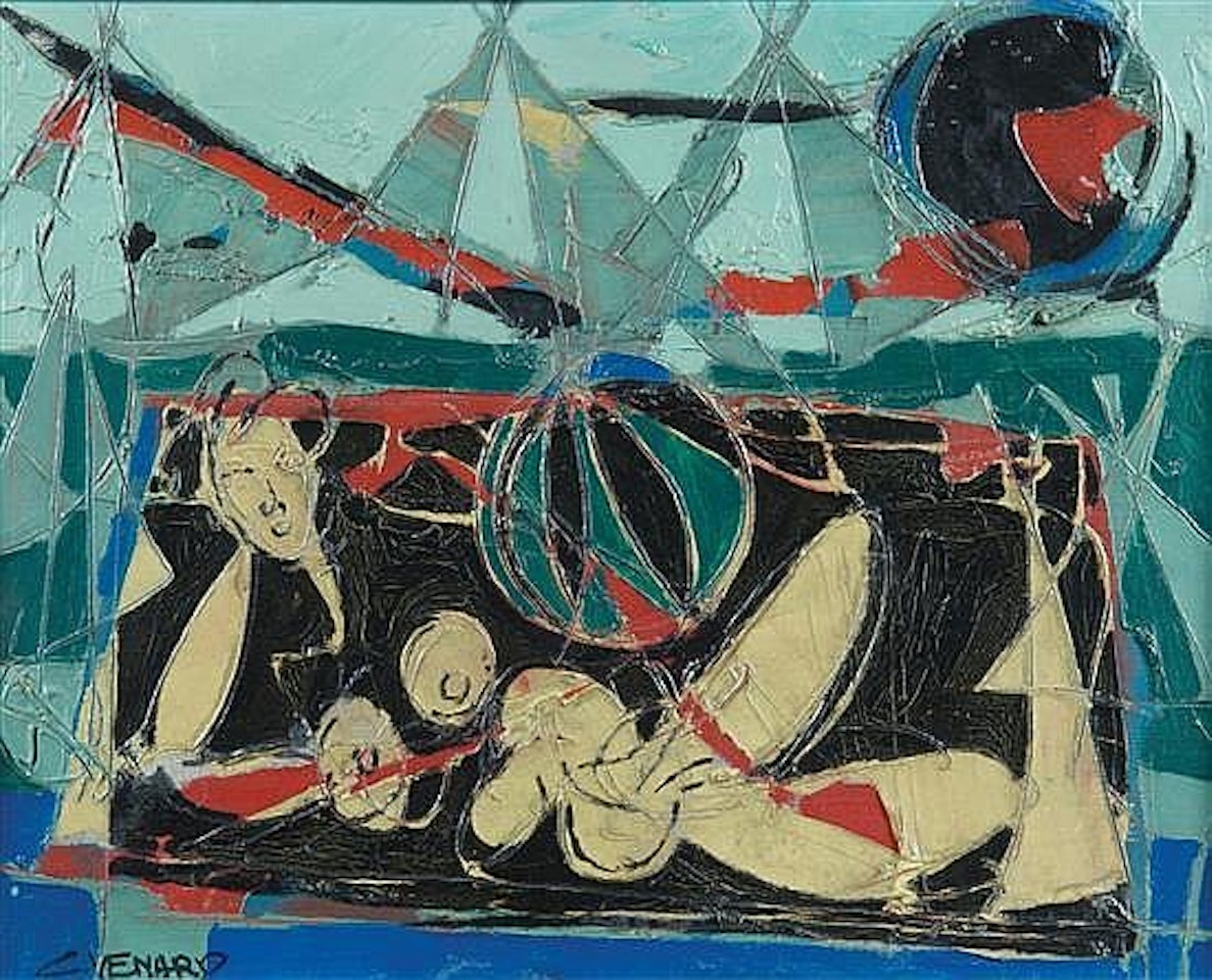 Sur la plage by Claude Venard