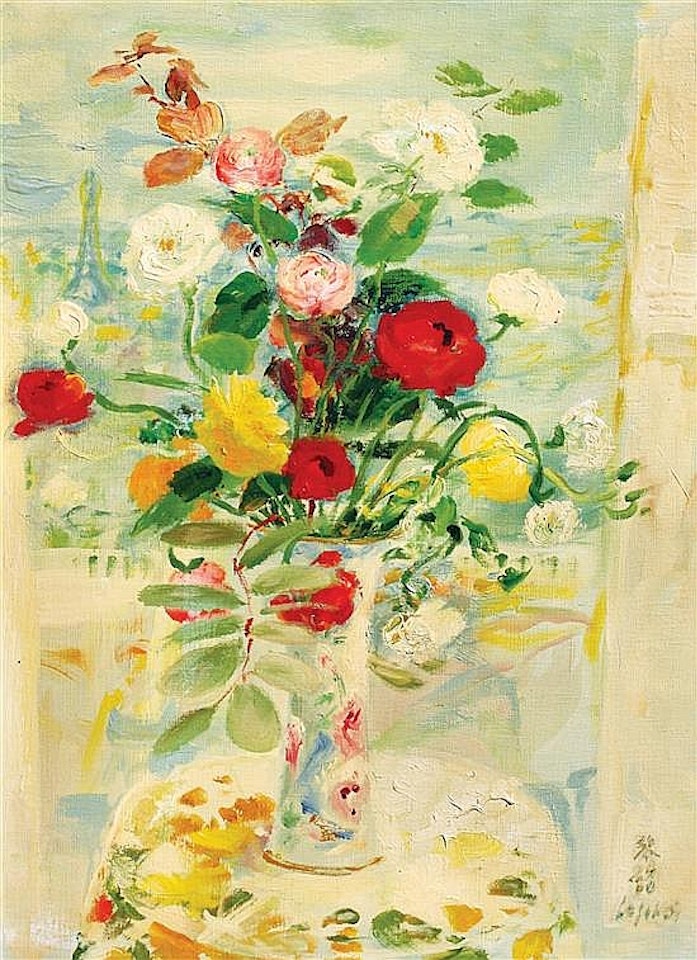 Bouquet devant la tour Eiffel by Le Pho