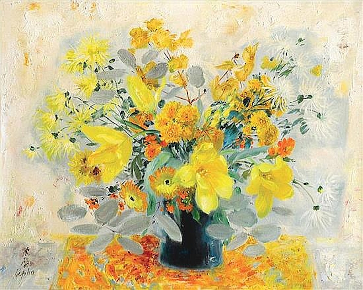 Bouquet de fleurs jaunes by Le Pho