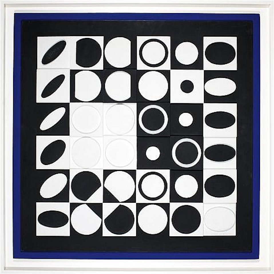 Black and white by Victor Vasarely