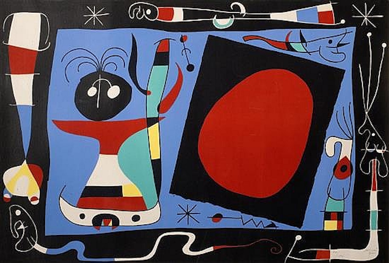 La femme au miroir by Joan Miró