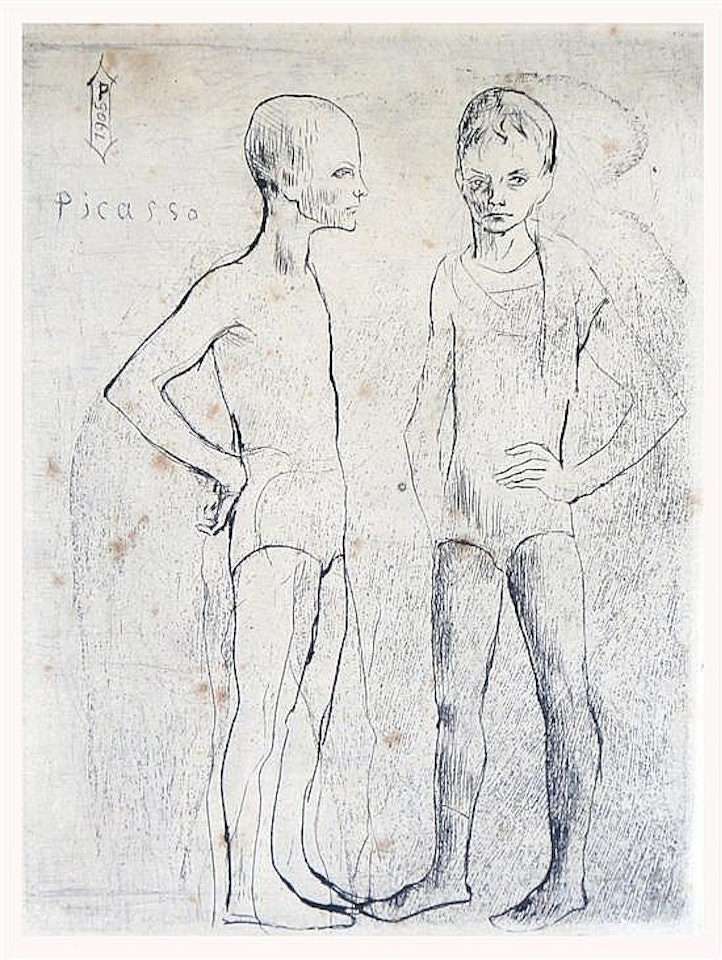 Les Deux Saltimbanques by Pablo Picasso