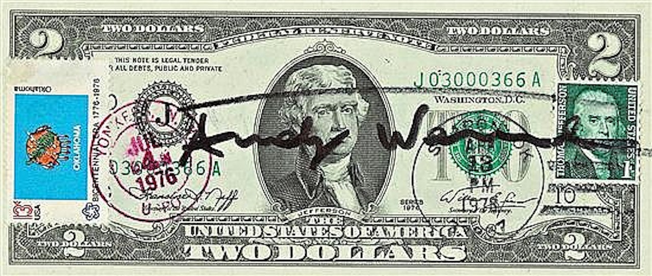 United States bicentennial commemorative by Andy Warhol
