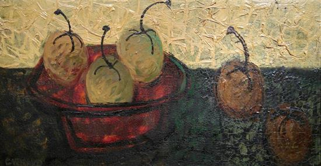 Still life with apples by Claude Venard