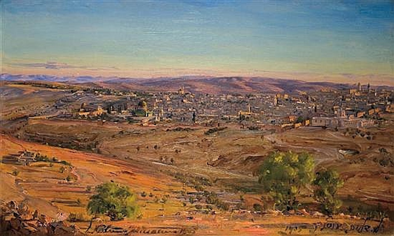 View of Jerusalem by Ludwig Blum