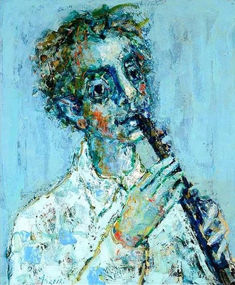 Flute player by Paul Aizpiri