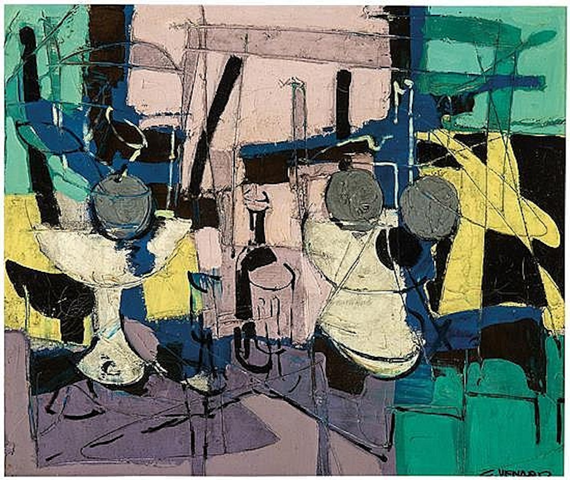 Table still life by Claude Venard