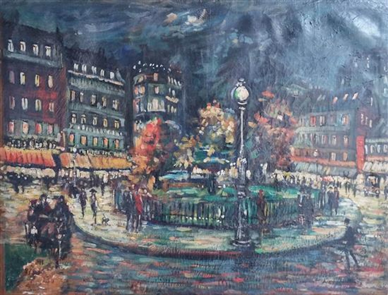 Place Pigalle, Paris by Konstantin Alekseevich Korovin
