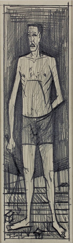 Man standing by Bernard Buffet
