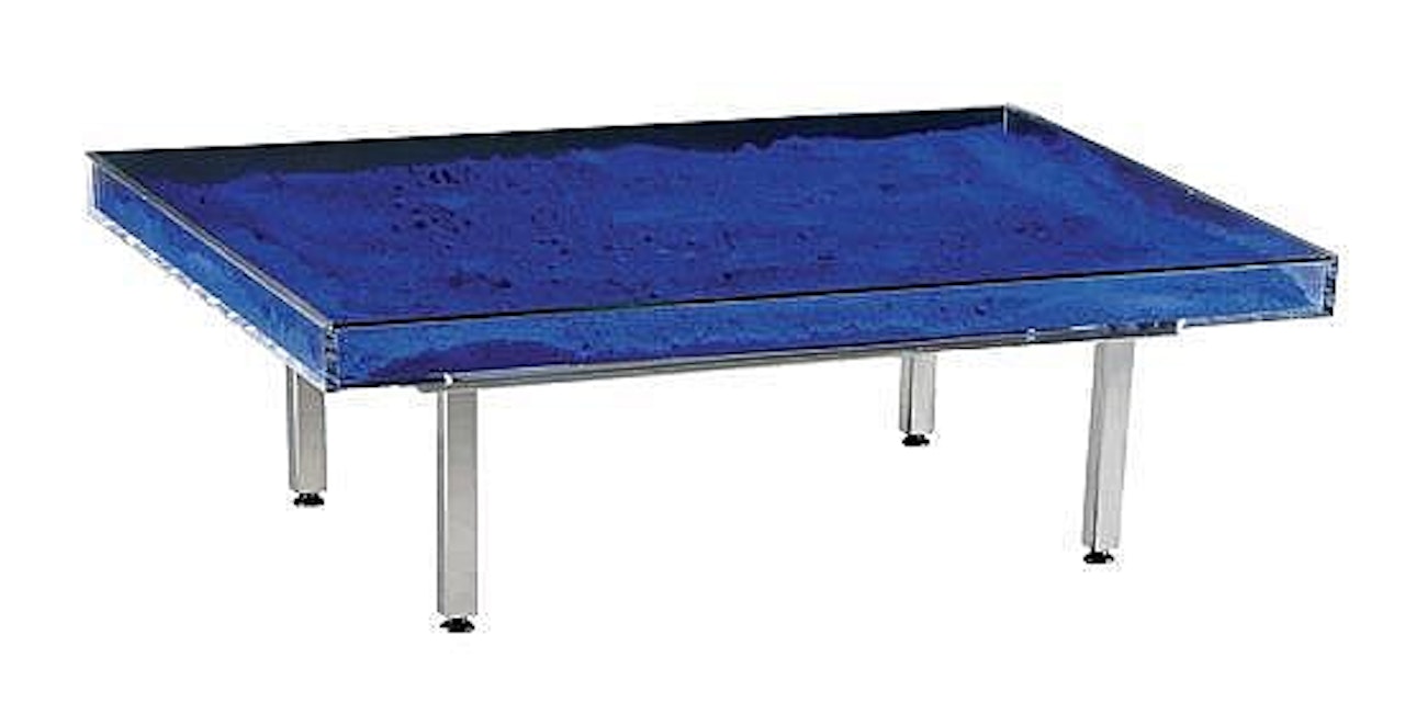 Table bleue by Yves Klein