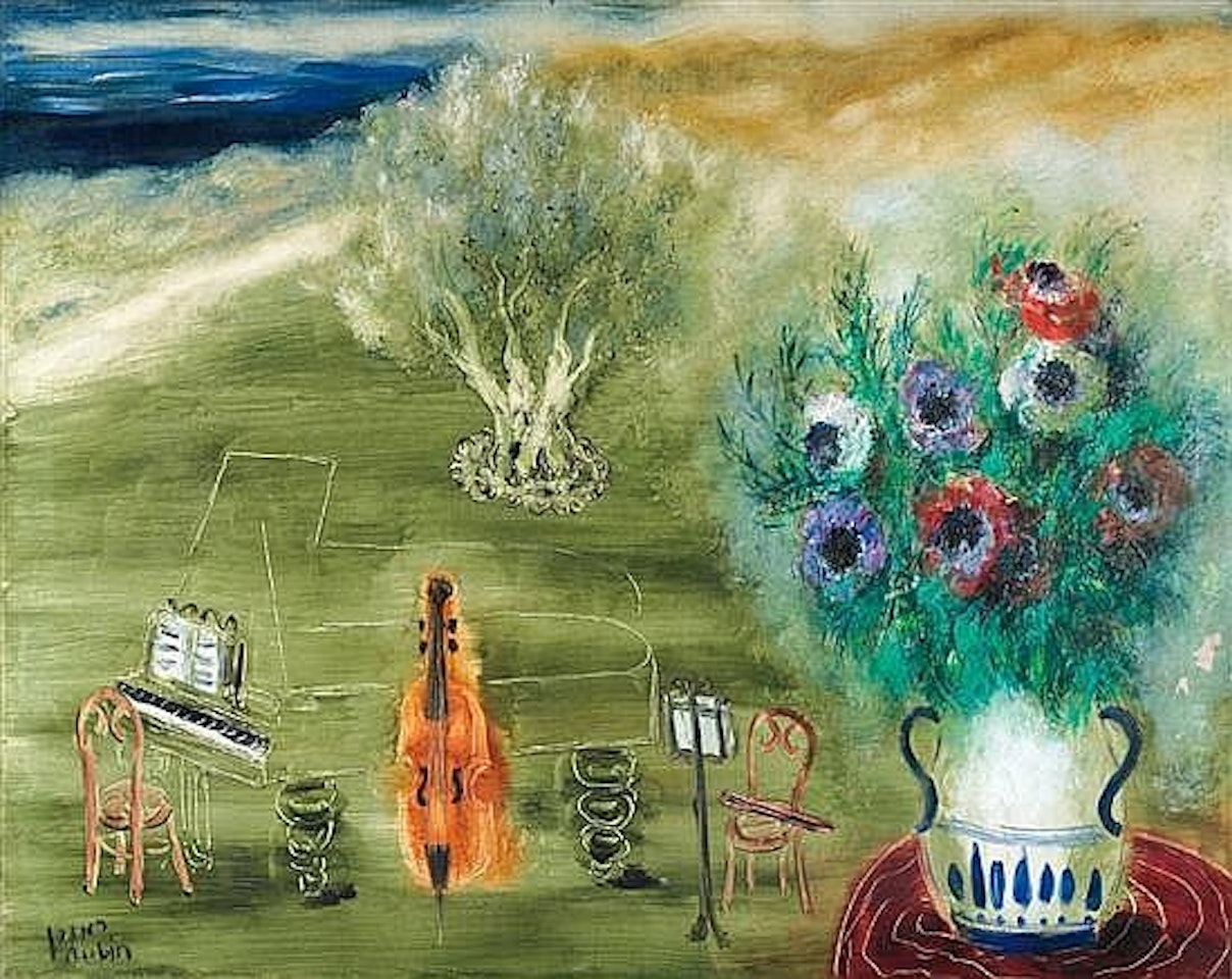 Homage a Casals by Reuven Rubin