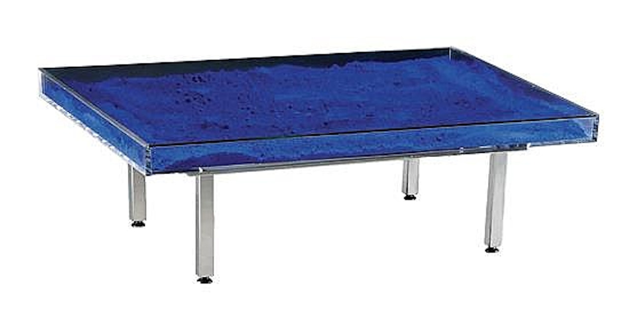 Table bleue by Yves Klein